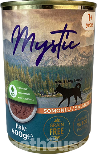 Mystic Паштет з курка риба лосось для дорослих собак