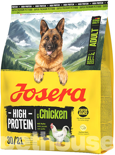 Josera High Protein Adult with Sea Fish - Сухий беззерновий корм з морською рибою для активних дорослих собак