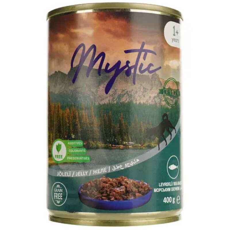 Mystic Вологий корм (шматочки в желе) з курка риба окунь для собак