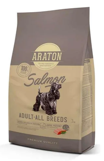 ARATON  Корм ARATON SALMON Adult All Breeds сухий з лососем для собак усіх порід 3 кг