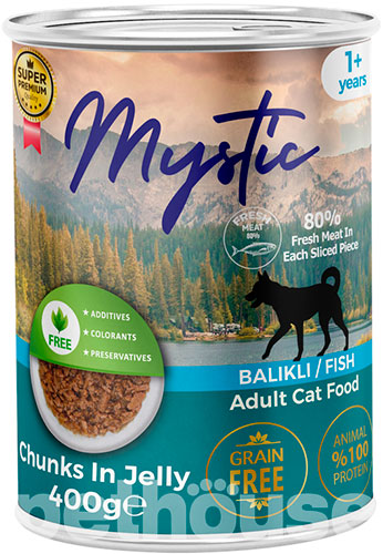 Mystic Вологий корм (шматочки в желе) з курка риба для собак