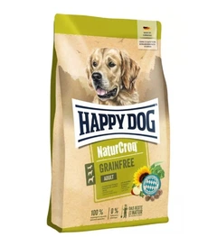 Сухий беззерновий корм для дорослих собак Happy Dog Premium Naturcroq Grainfree з птахом та лососем 4 кг