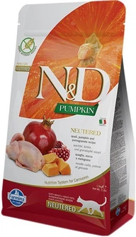 Farmina N&D Grain Free Prime Quail Neutered беззерновой корм для стерилизованных кошек с перепелом (1,5кг)