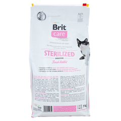 Brit Premium Корм сухий Brit Care Cat Grain Free Sterilized Sensitive для стерелізованих котів з чутливим травленням з кроликом 7 кг