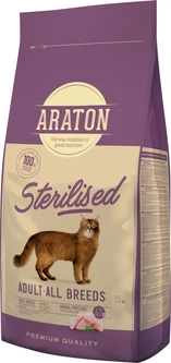 ARATON  Корм ARATON STERILISED сухий для стерилізованих котів 15 кг