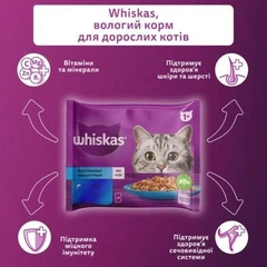 Whiskas Вологий корм (шматочки в желе) для котів