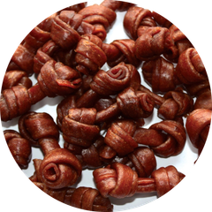 Lupipets М’які вузлові кісточки Lamb Meat Knotted Bone з ягнятини для собак, 5 см / 500 г