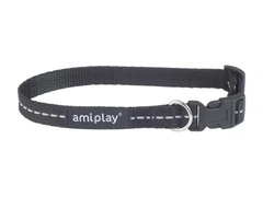 Нашийник для собак Amiplay Reflective L 35-50 * 2 см - чорний