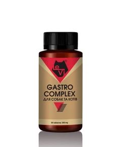 Гастро Комплекс для собак та котів LeVi 500 mg 60 таблеток