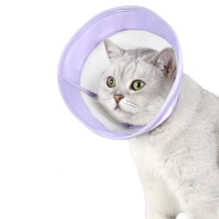 Захисний комір для котів Derby Breathable Cat Elizabeth Collar, Purple, L 20-26 см