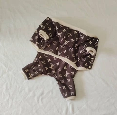 Без бренду Комбінезон для собак коричневий Louis Vuitton XS