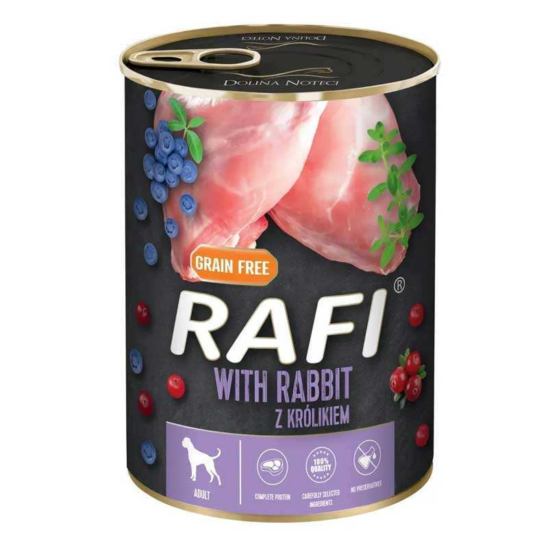 Rafi Корм з м'ясо та м'ясні субпродукти кролик для дорослих собак