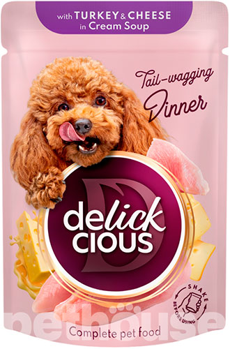 Delickcious Корм з індичкою для дорослих собак