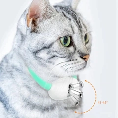 Нашийник-іграшка з вбудованим лазером для котів PetGravity Бірюзовий