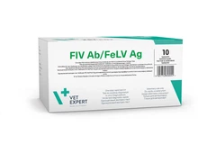 Vet Expert Експрес-тест FiV Ab/FeLV Ag - антитіла імунодефіциту котів вірус лейкемії (10 шт.)