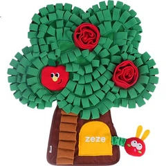 Килимок для приховування та нюхання корму для собак ZEZE Apple Tree, саморозважальне полегшення нудьги, килимок для нюхання, виявлення витоків їжі, міцна жувальна іграшка для цуценят, розвивальна ігра