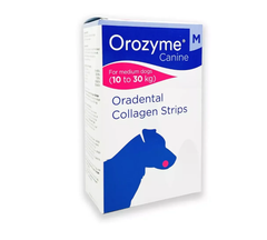 Ecuphar Жувальні смужки Orozyme Орозим для гігієни ротової порожнини собак, M для середніх порід 10-30 кг 1 смужка