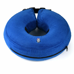 Захисний надувний нашийник для собак Derby Protective Inflatable Dog Cone Collar Blue (фастекс), L