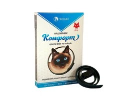 Продукт Нашийник проти бліх та кліщів Комфорт для котів
