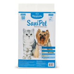 Sani Pet Пелюшки гігієнічні Природа SaniPet для собак з целюлоза 45x60 см/50 шт