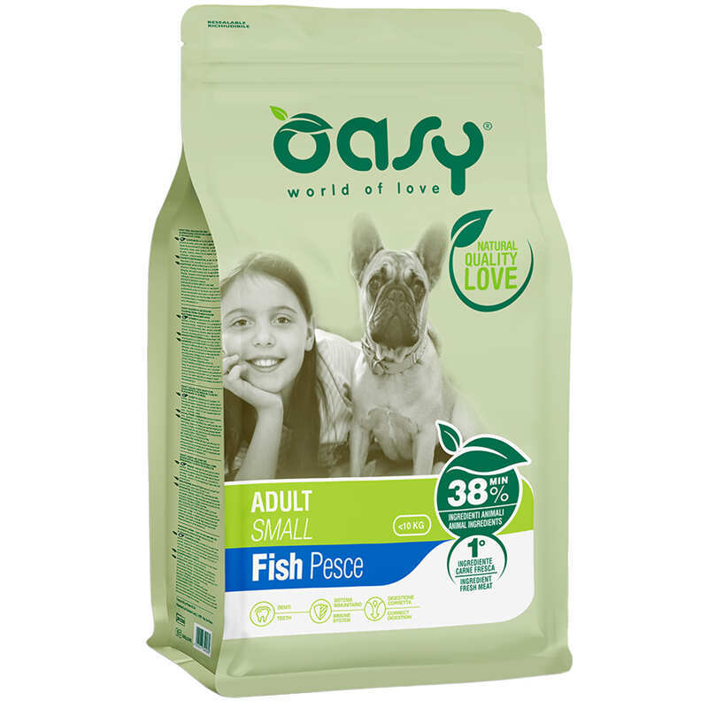 Oasy Корм з м'ясо птиці риба рис для дорослих собак малих порід