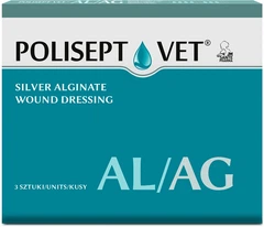 Альгінатна пов'язка JM Sante Pharma Polisept Vet Al для ран у собак і котів 3 шт (5902596718862)