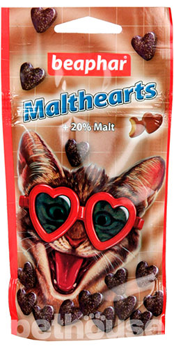 Beaphar Malt-Hearts - сердечка з додаванням мальт-пасти