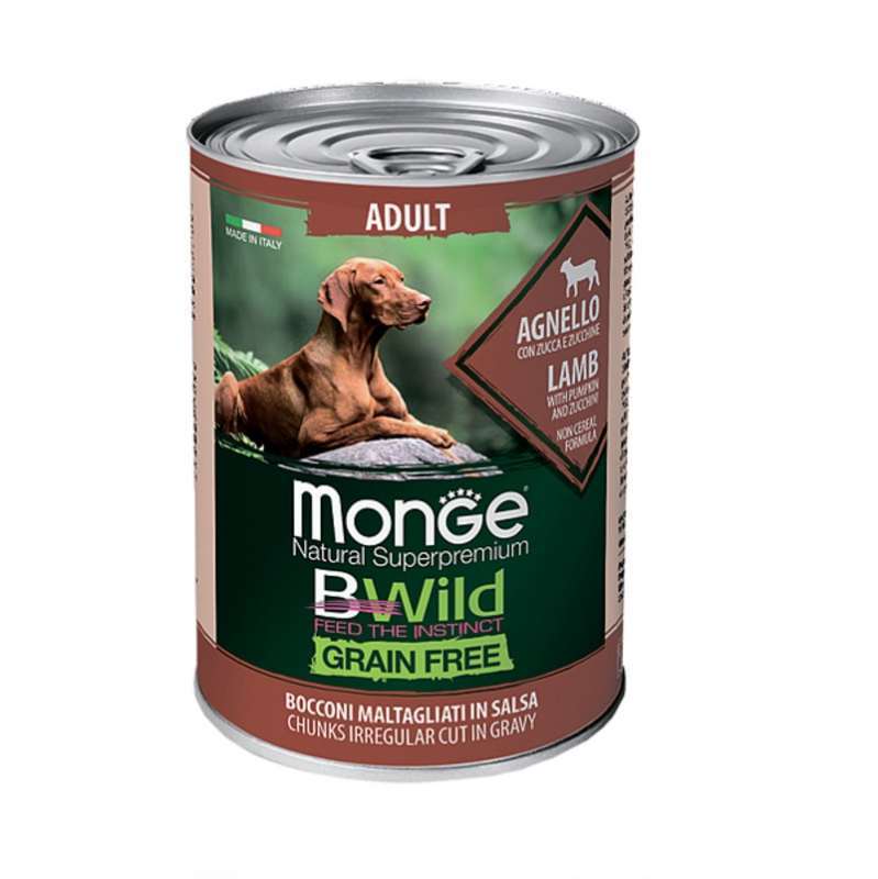 Monge Вологий корм (шматочки в соусі) з м'ясо та м'ясні субпродукти ягня для дорослих собак