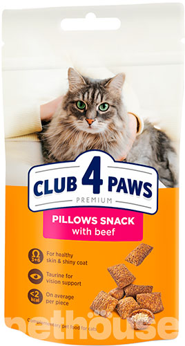 Club 4 Paws Клуб 4 Лапи Premium Подушечки з яловичиною для котів