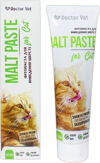 Doctor Vet Паста Dостоr Vет для виведення шерсті зі шлунку котів 100 г (4820098827060_4820276197978)