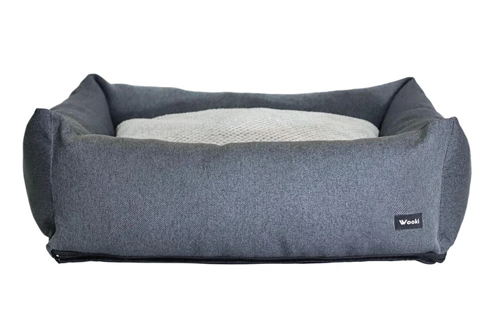 Без бренда Ортопедичний лежак для собак Wooki Dreamland Orto сірий 90х60см
