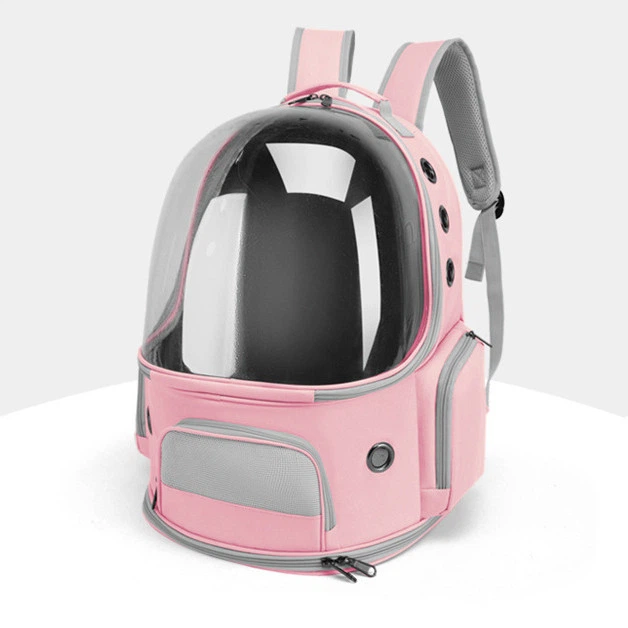 Рюкзак для перенесення котів і собак CosmoPet CP-52 зі стінкою ілюмінатором 43 x 30 x 23 см Рожевий