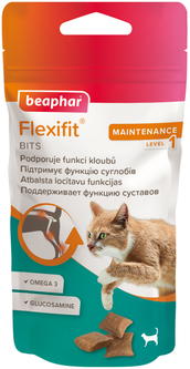 Подушечки з глюкозаміном Beaphar Flexifit Bits для підтримки здоров'я суглобів у кішок 35 г (8711231200467)