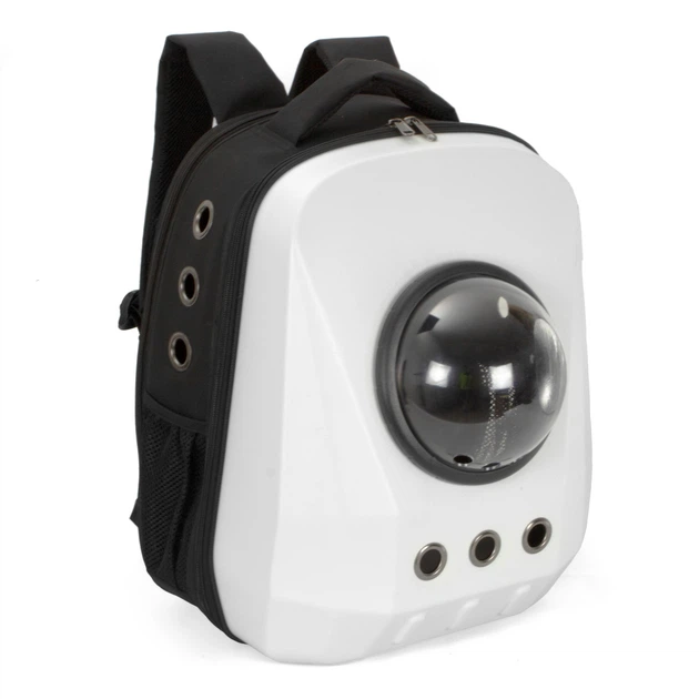 Рюкзак для перенесення котів та собак розсувний з ілюмінатором CosmoPet CP-22 White