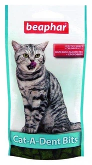 Beaphar Cat-A-Dent bits подушечки для чищення зубів 75шт