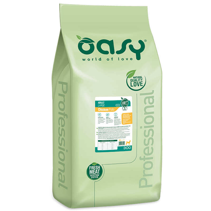 Oasy Корм з м'ясо птиці курка рис для дорослих собак великих порід