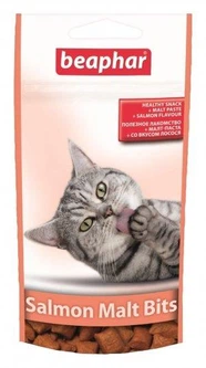 Beaphar Malt Bits with Salmon для виведення шерсті зі шлунка зі смаком лосося 35 г