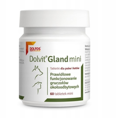 Dolfos (Дольфос) Dolvit Gland Mini при проблемах із випорожненням параанальних залоз котів і собак малих порід, 60 табл