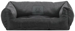 Лежак двосторонній для кішок і собак Фортнокс FX home Diplomat Маракеш 40 х 30 х 12 см Сірий (2820000014627)