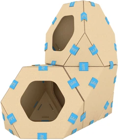 Модульний будиночок для котів Collar TelePet 440х440х370 мм (9072Collar)