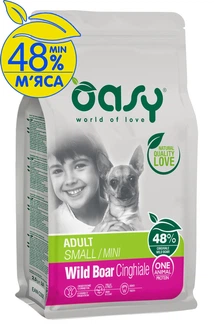 Oasy Оаsу ОАР Adult Dog Small/Mini Wild Boar - Сухий монопротеїновий корм з диким кабаном для дорослих собак дрібних порід