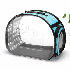 Сумка переноска для котів та собак 40x30x27 см (L) CosmoPet CP-21 Blue