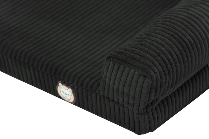 Лежак для собак eGarden Comfort Box, кордовий велюр 50х75 антрацит