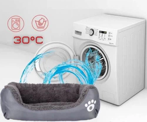 Без бренду Лежанка пуфік м'яке ліжко для собак та кішок Сірий 55*40*12 см