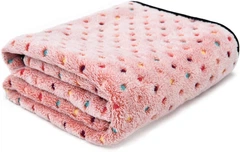 Luposan Теплий м'який плед для домашніх тварин Люпосанчик Coral velvet, 52х76 см, Pink