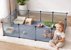Вольєр, манеж для тваринок, гризунів, кроликів Songmics 143 × 73 × 46 см