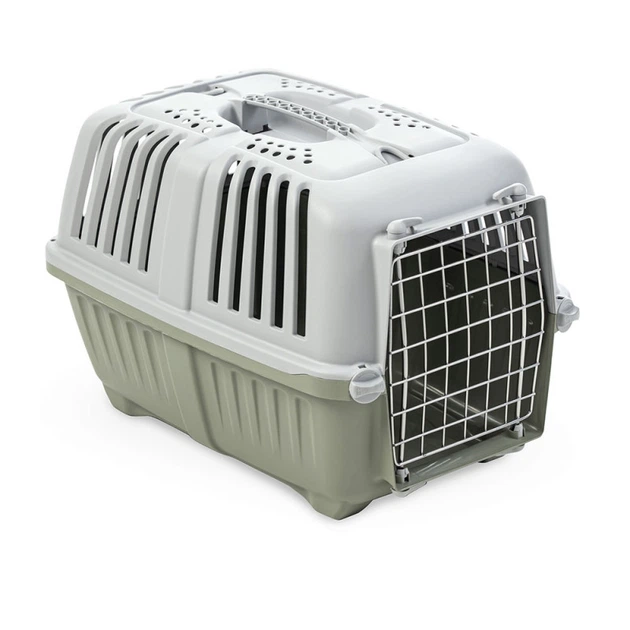 Переноска для собак та котів до 18-ти кг MPS PRATIKO 2 Green 55*36*36 см (двері метал)