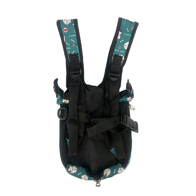 Рюкзак-кенгуру для кота собаки Lesko A01002-GN Green Puppy S переноска