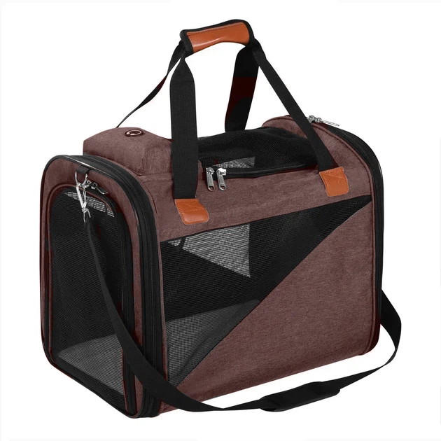 Сумка-переноска для котів та собак 44х30х35 CosmoPet CP-41 Brown