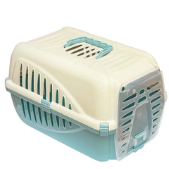 Перенесення для домашніх тварин GeorPlast Panzer 50x33x31 см Бежевий/Морський